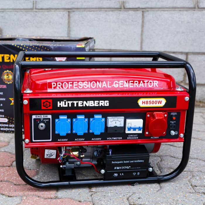 Generatore di Corrente SILENZIATO 8500W 8,5KW (220/380v) TRIFASE INVERTER AVR AVVIAMENTO ELETTRICO